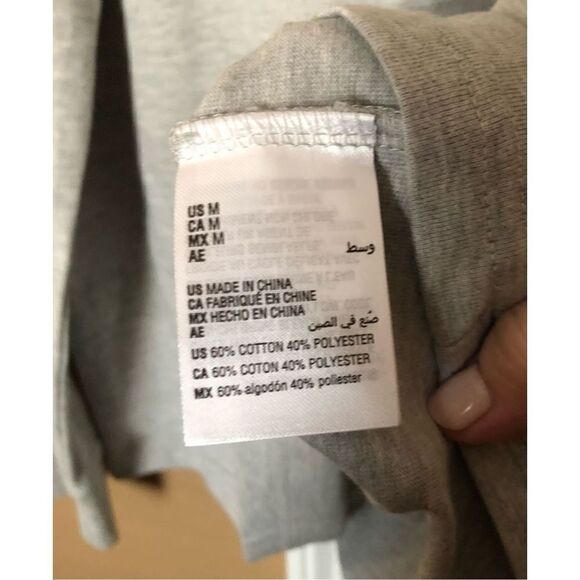 AND NOW THIS (By Macy’s) - NWT - M Sz M Long-Sleeved Pocket Tee in Ash Gray - Picture 6 of 11